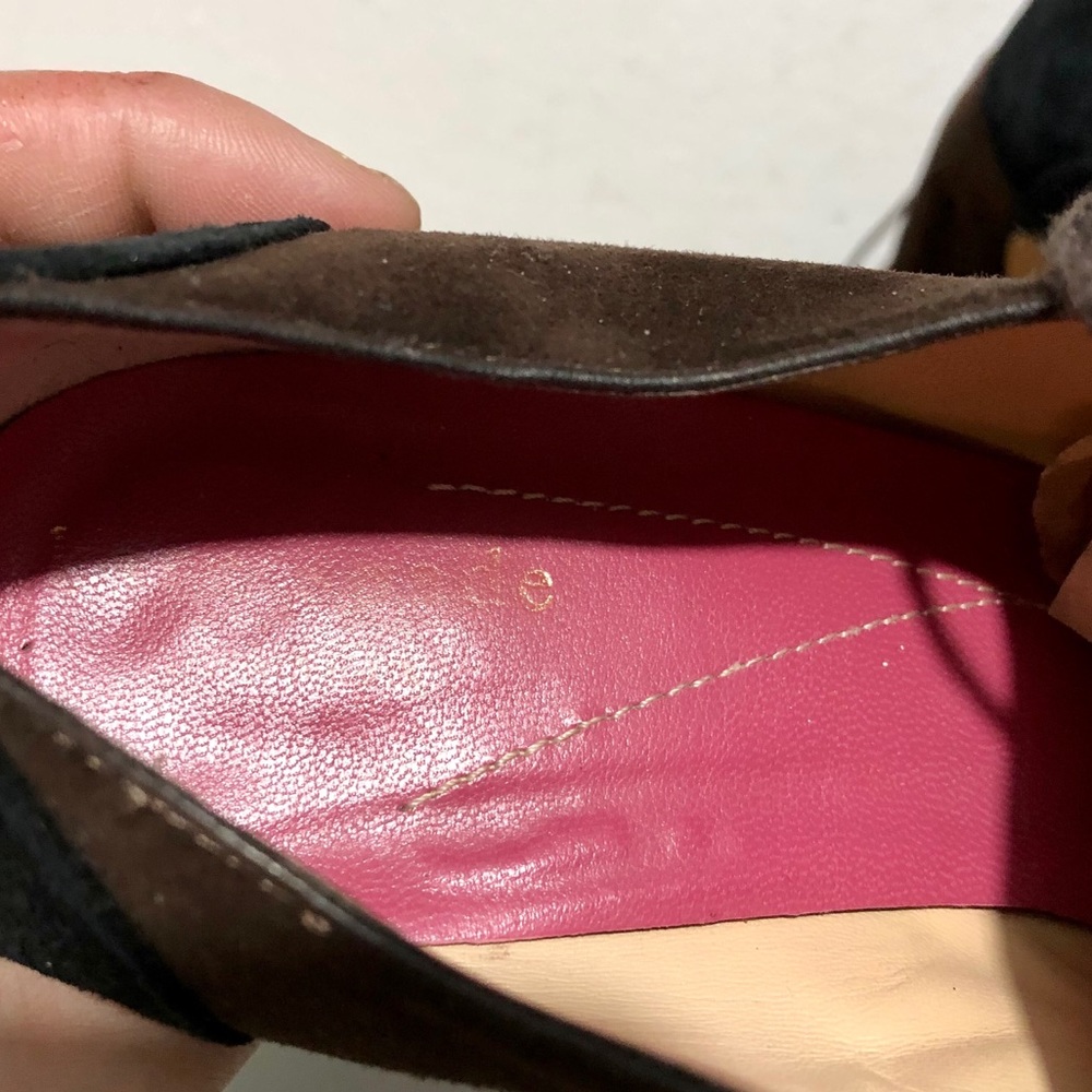 * 🎉 HP 🎉 Kate Spade | Duotone Suede Heeled Oxfords Size 6.5 - Picture 6 of 11